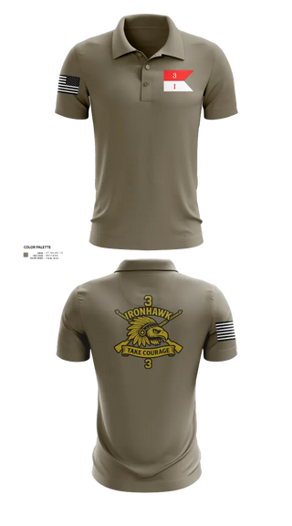 Short Sleeve Performance Polo, Comanche Squad, Army, Teamtime, Team time, sublimation, custom sports apparel, team uniforms, spirit wear, spiritwear, sports uniforms, custom shirts, team store, custom team store, fundraiser sports, apparel fundraiser