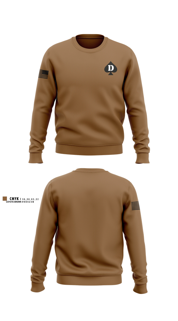 Crew Neck Sweatshirt, Dog Company, Army, Teamtime, Team time, sublimation, custom sports apparel, team uniforms, spirit wear, spiritwear, sports uniforms, custom shirts, team store, custom team store, fundraiser sports, apparel fundraiser