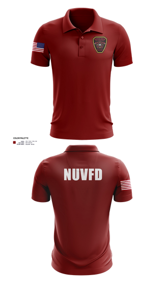 Short Sleeve Performance Polo, North Union TWP VFD, Fire Department, Teamtime, Team time, sublimation, custom sports apparel, team uniforms, spirit wear, spiritwear, sports uniforms, custom shirts, team store, custom team store, fundraiser sports, apparel fundraiser