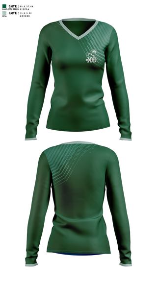 Womens Long Sleeve Vneck Shirt, LHS Cross Country, Cross Country, Teamtime, Team time, sublimation, custom sports apparel, team uniforms, spirit wear, spiritwear, sports uniforms, custom shirts, team store, custom team store, fundraiser sports, apparel fundraiser