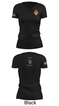 130th FAB Target Acquisition Platoon 22737787 Women's Short Sleeve V-neck Shirt - 27