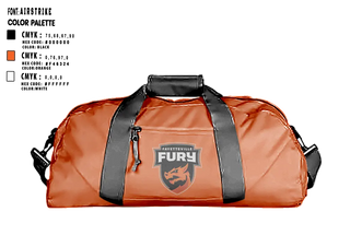 Duffle Bag, Fayetteville Fury Soccer, Men's Soccer, Teamtime, Team time, sublimation, custom sports apparel, team uniforms, spirit wear, spiritwear, sports uniforms, custom shirts, team store, custom team store, fundraiser sports, apparel fundraiser