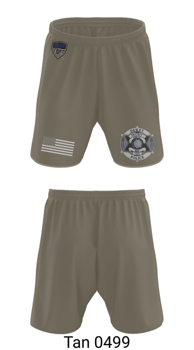 Dewey Police Department 16354640 Athletic Shorts With Pockets - 66
