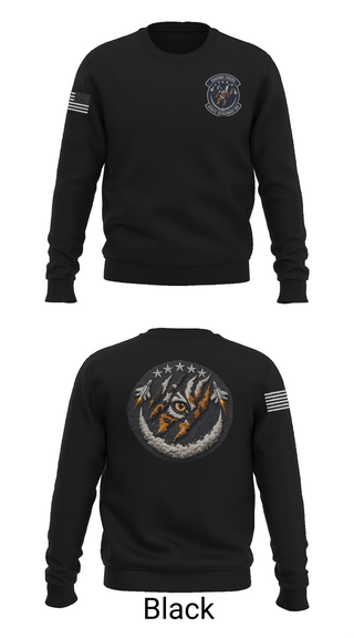 Crew Neck Sweatshirt, DET 006 Soaring Tigers, Air Force, Teamtime, Team time, sublimation, custom sports apparel, team uniforms, spirit wear, spiritwear, sports uniforms, custom shirts, team store, custom team store, fundraiser sports, apparel fundraiser