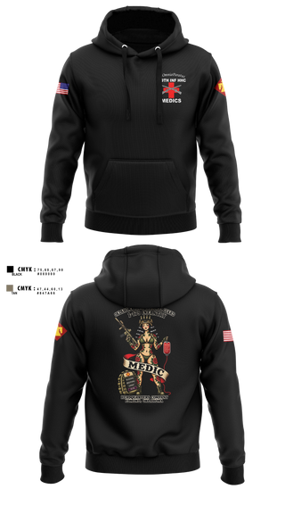 Hoodie, 179 HHC Medics, National Guard, Teamtime, Team time, sublimation, custom sports apparel, team uniforms, spirit wear, spiritwear, sports uniforms, custom shirts, team store, custom team store, fundraiser sports, apparel fundraiser