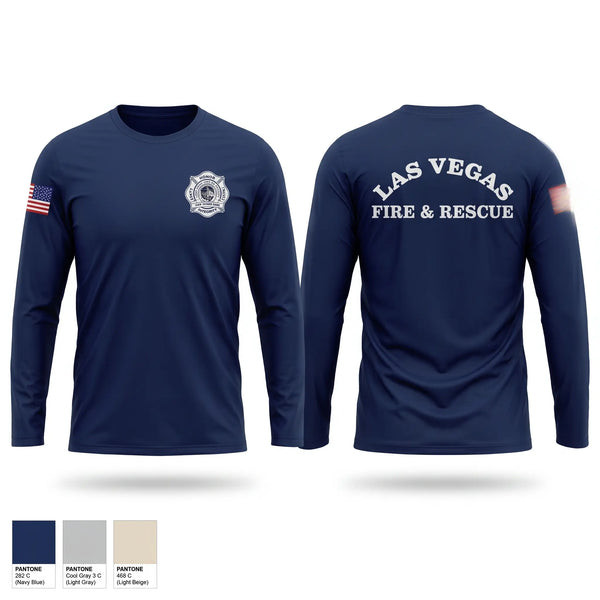 Long Sleeve Performance Shirt, Las Vegas fire and rescue, Fire Department, Teamtime, Team time, sublimation, custom sports apparel, team uniforms, spirit wear, spiritwear, sports uniforms, custom shirts, team store, custom team store, fundraiser sports, apparel fundraiser