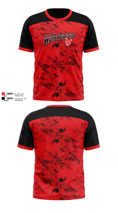 Short Sleeve Performance Shirt, War Dogs Travel Flag Football, Men's Basketball, Teamtime, Team time, sublimation, custom sports apparel, team uniforms, spirit wear, spiritwear, sports uniforms, custom shirts, team store, custom team store, fundraiser sports, apparel fundraiser