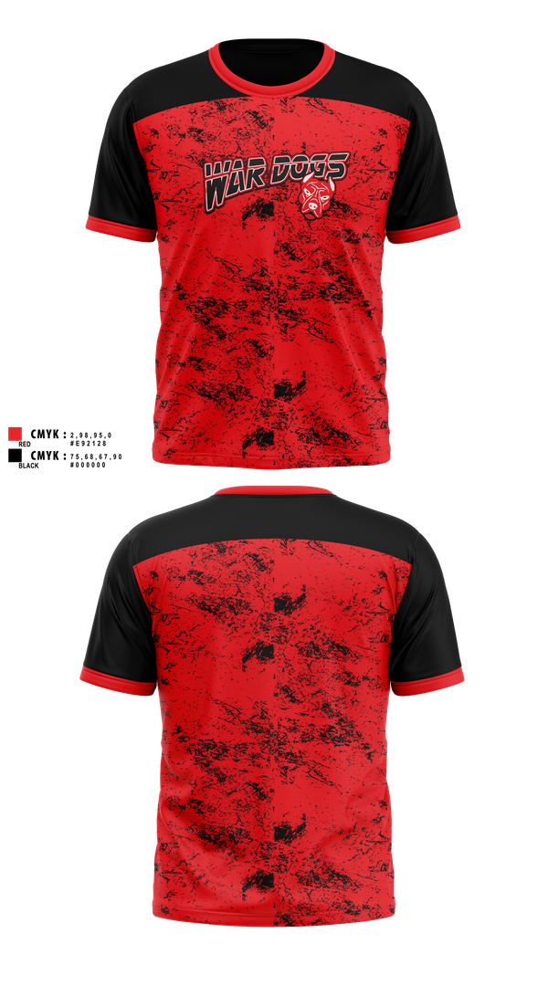 Short Sleeve Performance Shirt, War Dogs Travel Flag Football, Men's Basketball, Teamtime, Team time, sublimation, custom sports apparel, team uniforms, spirit wear, spiritwear, sports uniforms, custom shirts, team store, custom team store, fundraiser sports, apparel fundraiser