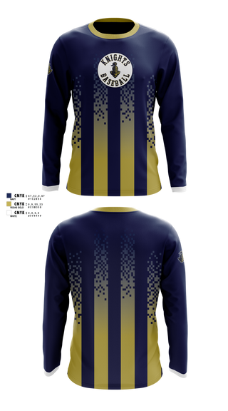 Long Sleeve Performance Shirt, Haslet Knights, Baseball, Teamtime, Team time, sublimation, custom sports apparel, team uniforms, spirit wear, spiritwear, sports uniforms, custom shirts, team store, custom team store, fundraiser sports, apparel fundraiser