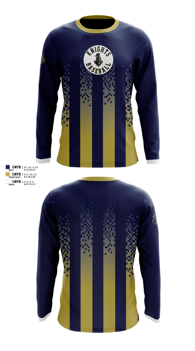 Haslet Knights Long Sleeve Performance Shirt 1