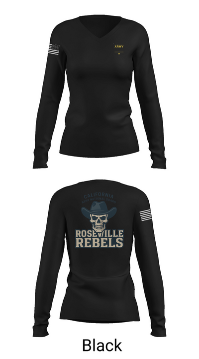 Team Roseville 67248526 Women's Long Sleeve V-neck Shirt - 35