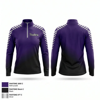 Quarter Zip Jacket, Panthers, Cheer, Teamtime, Team time, sublimation, custom sports apparel, team uniforms, spirit wear, spiritwear, sports uniforms, custom shirts, team store, custom team store, fundraiser sports, apparel fundraiser