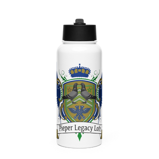 Pieper Legacy Loft 73382173 Stainless Steel Water Bottle with a Straw Lid