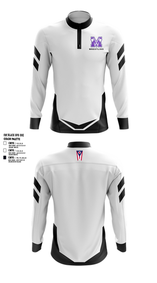 Quarter Zip Jacket, Mount Gilead High School Wrestling, Wrestling, Teamtime, Team time, sublimation, custom sports apparel, team uniforms, spirit wear, spiritwear, sports uniforms, custom shirts, team store, custom team store, fundraiser sports, apparel fundraiser