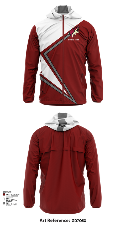 Windbreaker, Kittitas Cheer, Cheer, Teamtime, Team time, sublimation, custom sports apparel, team uniforms, spirit wear, spiritwear, sports uniforms, custom shirts, team store, custom team store, fundraiser sports, apparel fundraiser
