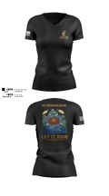 452 MED DET 15350683 Women's Short Sleeve V-neck Shirt - 100