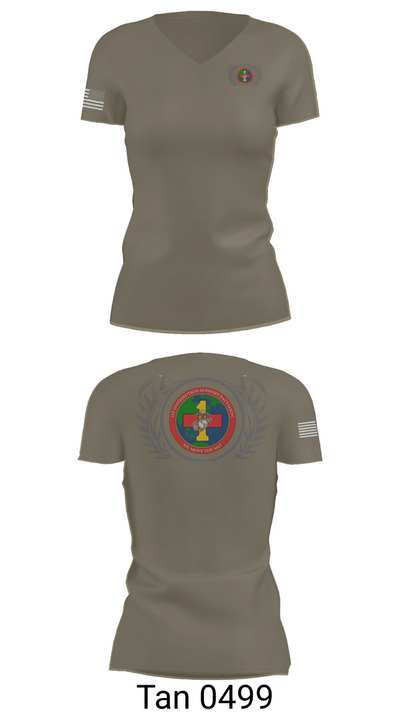 1st TSB 51823329 Women's Short Sleeve V-neck Shirt - 68