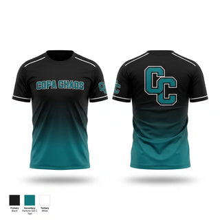 Short Sleeve Performance Shirt, Copa Chaos, Baseball, Teamtime, Team time, sublimation, custom sports apparel, team uniforms, spirit wear, spiritwear, sports uniforms, custom shirts, team store, custom team store, fundraiser sports, apparel fundraiser