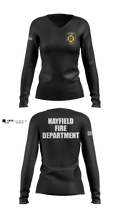 Hayfield Fire Women's Long Sleeve V-neck Shirt - 5