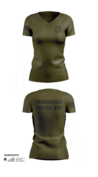 Womens Short Sleeve Vneck Shirt, Providence Police BCI, Police, Teamtime, Team time, sublimation, custom sports apparel, team uniforms, spirit wear, spiritwear, sports uniforms, custom shirts, team store, custom team store, fundraiser sports, apparel fundraiser