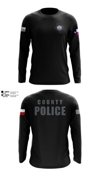Long Sleeve Performance Shirt, Nueces County Constable PCT4, , Teamtime, Team time, sublimation, custom sports apparel, team uniforms, spirit wear, spiritwear, sports uniforms, custom shirts, team store, custom team store, fundraiser sports, apparel fundraiser