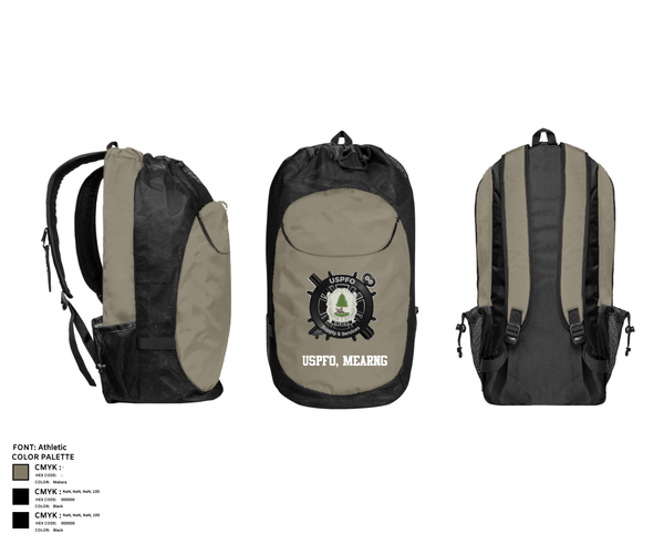 Gear Bag, USPFO, MEARNG, National Guard, Teamtime, Team time, sublimation, custom sports apparel, team uniforms, spirit wear, spiritwear, sports uniforms, custom shirts, team store, custom team store, fundraiser sports, apparel fundraiser