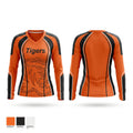 Tigers Women's Long Sleeve V-neck Shirt - 1