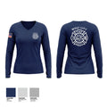 West city fire Women's Long Sleeve V-neck Shirt - 1