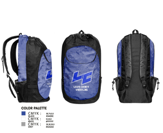 Gear Bag, Lewis County High School Wrestling, Wrestling, Teamtime, Team time, sublimation, custom sports apparel, team uniforms, spirit wear, spiritwear, sports uniforms, custom shirts, team store, custom team store, fundraiser sports, apparel fundraiser