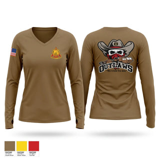 Womens Long Sleeve Vneck Shirt, 370th Transportation Company (PLS), Army, Teamtime, Team time, sublimation, custom sports apparel, team uniforms, spirit wear, spiritwear, sports uniforms, custom shirts, team store, custom team store, fundraiser sports, apparel fundraiser