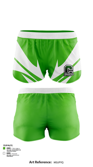 Womens Shorts, Cloudcroft Bears Band, Spirit Store, Teamtime, Team time, sublimation, custom sports apparel, team uniforms, spirit wear, spiritwear, sports uniforms, custom shirts, team store, custom team store, fundraiser sports, apparel fundraiser