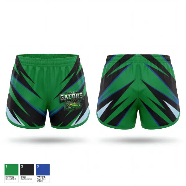 Womens Shorts, Tulsa Gators, , Teamtime, Team time, sublimation, custom sports apparel, team uniforms, spirit wear, spiritwear, sports uniforms, custom shirts, team store, custom team store, fundraiser sports, apparel fundraiser