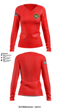 Fire’s Squadron 2nd SCR 49702477 Women's Long Sleeve V-neck Shirt - 2
