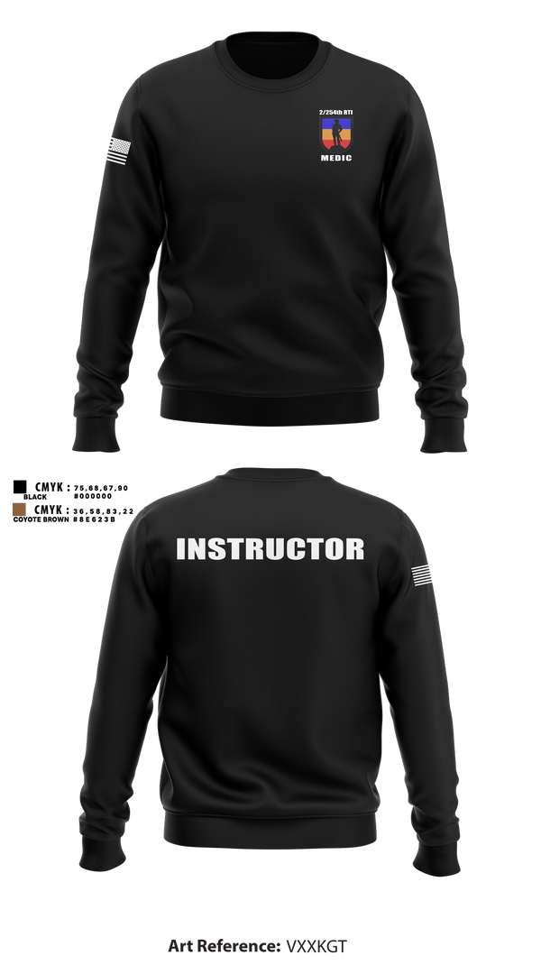 Crew Neck Sweatshirt, 2/254 RTI, Army, Teamtime, Team time, sublimation, custom sports apparel, team uniforms, spirit wear, spiritwear, sports uniforms, custom shirts, team store, custom team store, fundraiser sports, apparel fundraiser