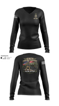 616th QM CO Women's Long Sleeve V-neck Shirt - 22