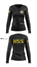 National Security Women's Long Sleeve V-neck Shirt - 5