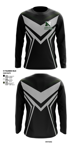 Long Sleeve Performance Shirt, Minnechaug Regional High School Cheer, Cheer, Teamtime, Team time, sublimation, custom sports apparel, team uniforms, spirit wear, spiritwear, sports uniforms, custom shirts, team store, custom team store, fundraiser sports, apparel fundraiser