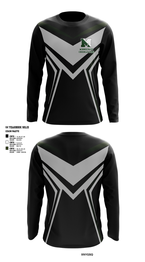 Long Sleeve Performance Shirt, Minnechaug Regional High School Cheer, Cheer, Teamtime, Team time, sublimation, custom sports apparel, team uniforms, spirit wear, spiritwear, sports uniforms, custom shirts, team store, custom team store, fundraiser sports, apparel fundraiser