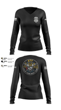 ATF 41951708 Women's Long Sleeve V-neck Shirt - 2