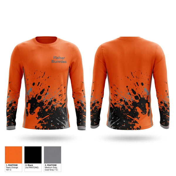 Long Sleeve Performance Shirt, Fisher Bunnies, Cross Country, Teamtime, Team time, sublimation, custom sports apparel, team uniforms, spirit wear, spiritwear, sports uniforms, custom shirts, team store, custom team store, fundraiser sports, apparel fundraiser