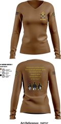 152 SMC 19539753 Women's Long Sleeve V-neck Shirt - 1