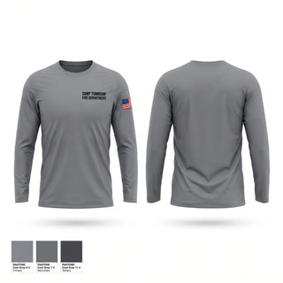 Long Sleeve Performance Shirt, Camp Township Fire Department, Fire Department, Teamtime, Team time, sublimation, custom sports apparel, team uniforms, spirit wear, spiritwear, sports uniforms, custom shirts, team store, custom team store, fundraiser sports, apparel fundraiser