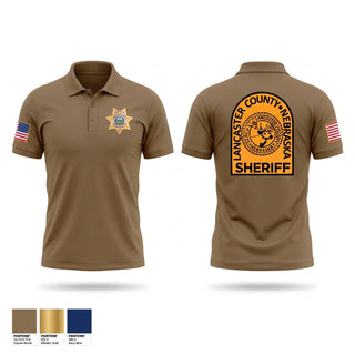 Short Sleeve Performance Polo, Lancaster County Sheriff's Office, Police, Teamtime, Team time, sublimation, custom sports apparel, team uniforms, spirit wear, spiritwear, sports uniforms, custom shirts, team store, custom team store, fundraiser sports, apparel fundraiser