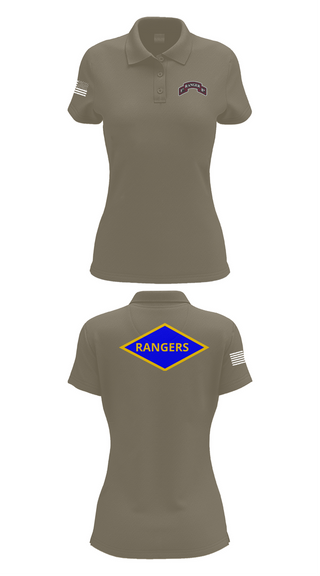 Womens Short Sleeve Performance Polo, 5th Rangers, , Teamtime, Team time, sublimation, custom sports apparel, team uniforms, spirit wear, spiritwear, sports uniforms, custom shirts, team store, custom team store, fundraiser sports, apparel fundraiser