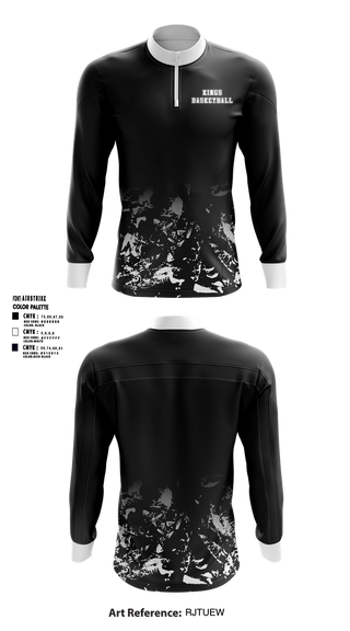 Quarter Zip Jacket, KINGS, Men's Basketball, Teamtime, Team time, sublimation, custom sports apparel, team uniforms, spirit wear, spiritwear, sports uniforms, custom shirts, team store, custom team store, fundraiser sports, apparel fundraiser