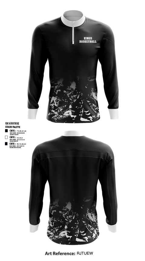 Quarter Zip Jacket, KINGS, Men's Basketball, Teamtime, Team time, sublimation, custom sports apparel, team uniforms, spirit wear, spiritwear, sports uniforms, custom shirts, team store, custom team store, fundraiser sports, apparel fundraiser
