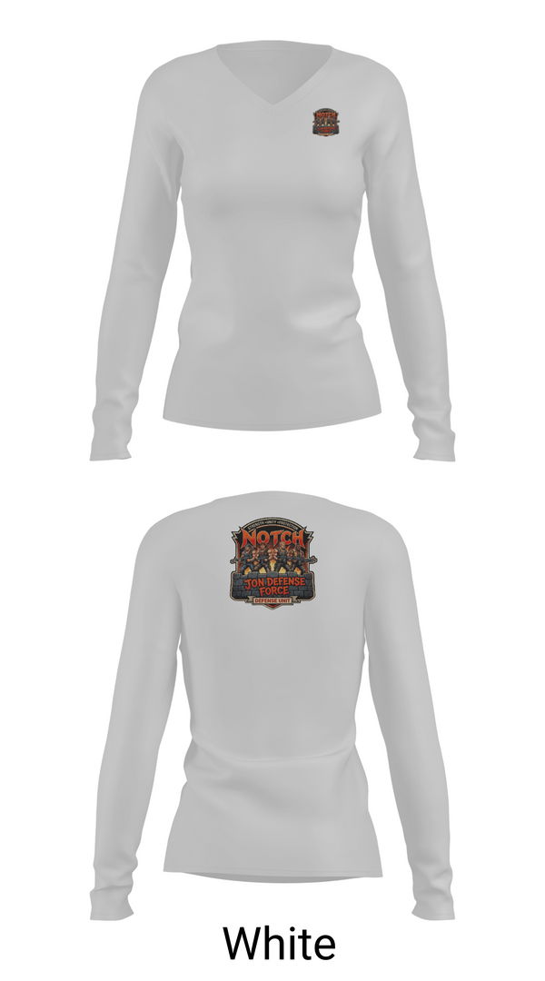 Womens Long Sleeve Vneck Shirt, JDF, Navy, Teamtime, Team time, sublimation, custom sports apparel, team uniforms, spirit wear, spiritwear, sports uniforms, custom shirts, team store, custom team store, fundraiser sports, apparel fundraiser
