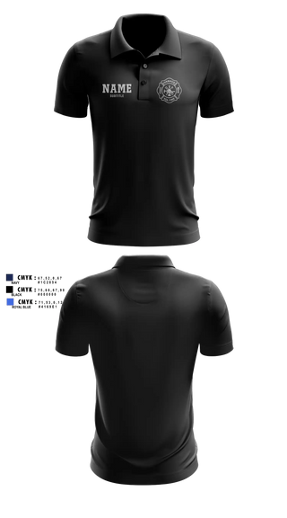Short Sleeve Performance Polo, Ivanhoe Volunteer Fire Department, Fire Department, Teamtime, Team time, sublimation, custom sports apparel, team uniforms, spirit wear, spiritwear, sports uniforms, custom shirts, team store, custom team store, fundraiser sports, apparel fundraiser