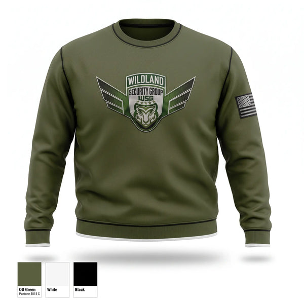 Crew Neck Sweatshirt, Wildland Security Group, , Teamtime, Team time, sublimation, custom sports apparel, team uniforms, spirit wear, spiritwear, sports uniforms, custom shirts, team store, custom team store, fundraiser sports, apparel fundraiser
