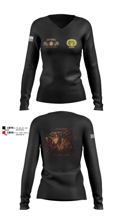 Echo Company 66068178 Women's Long Sleeve V-neck Shirt - 5